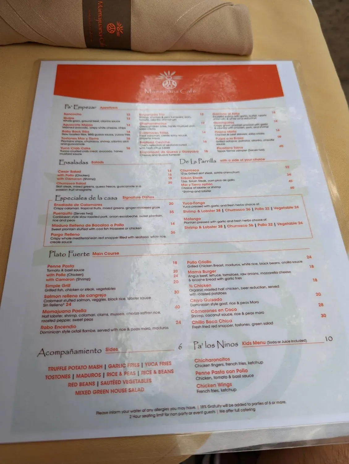 Menu 2