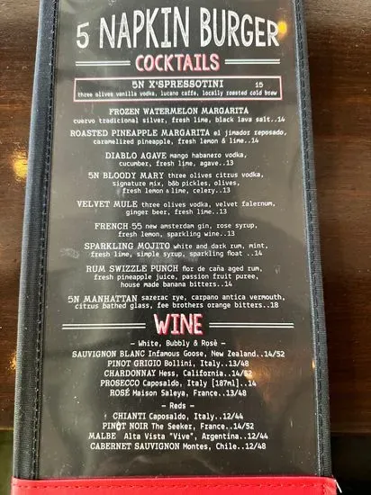 Menu 5