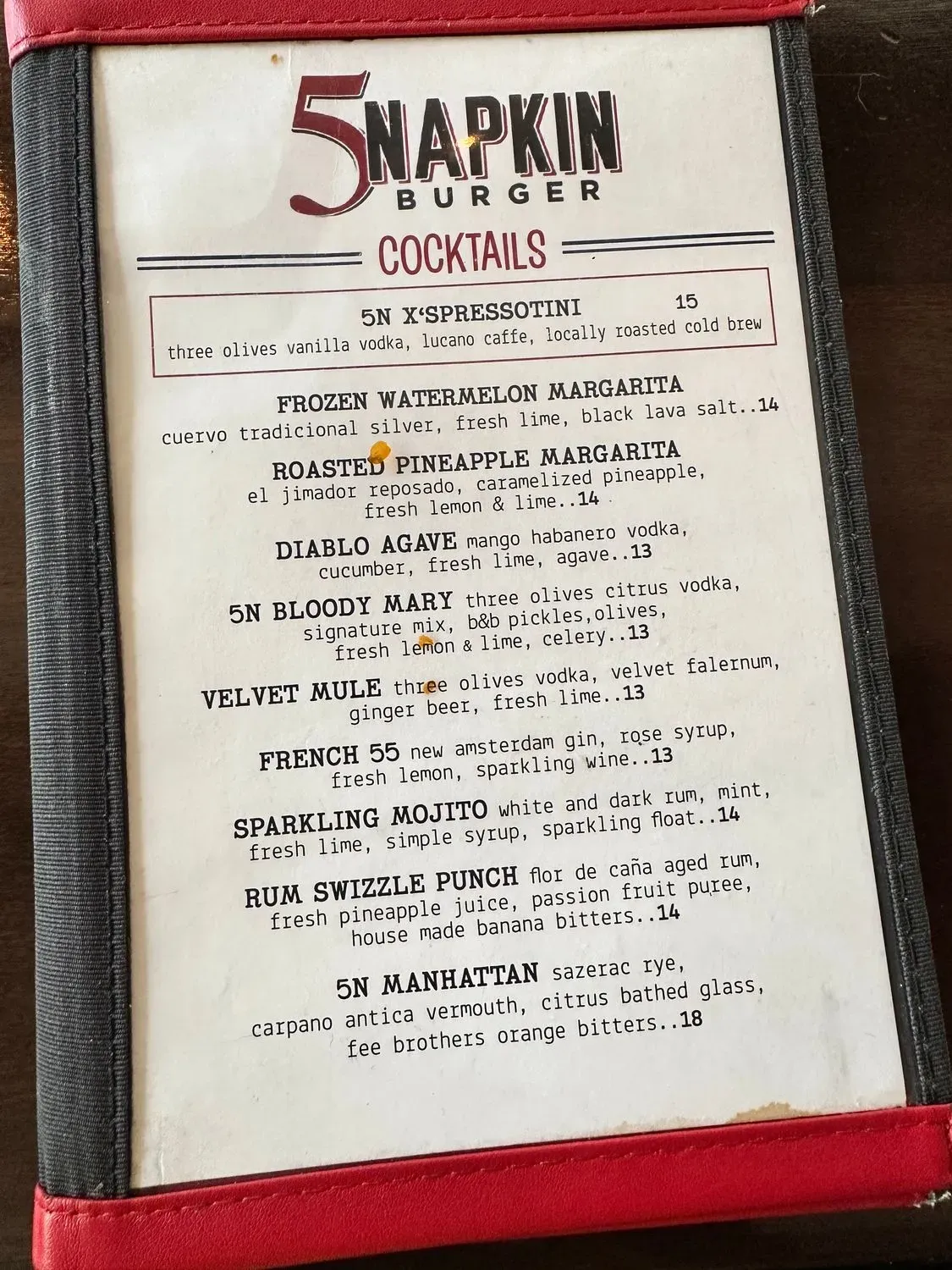 Menu 5