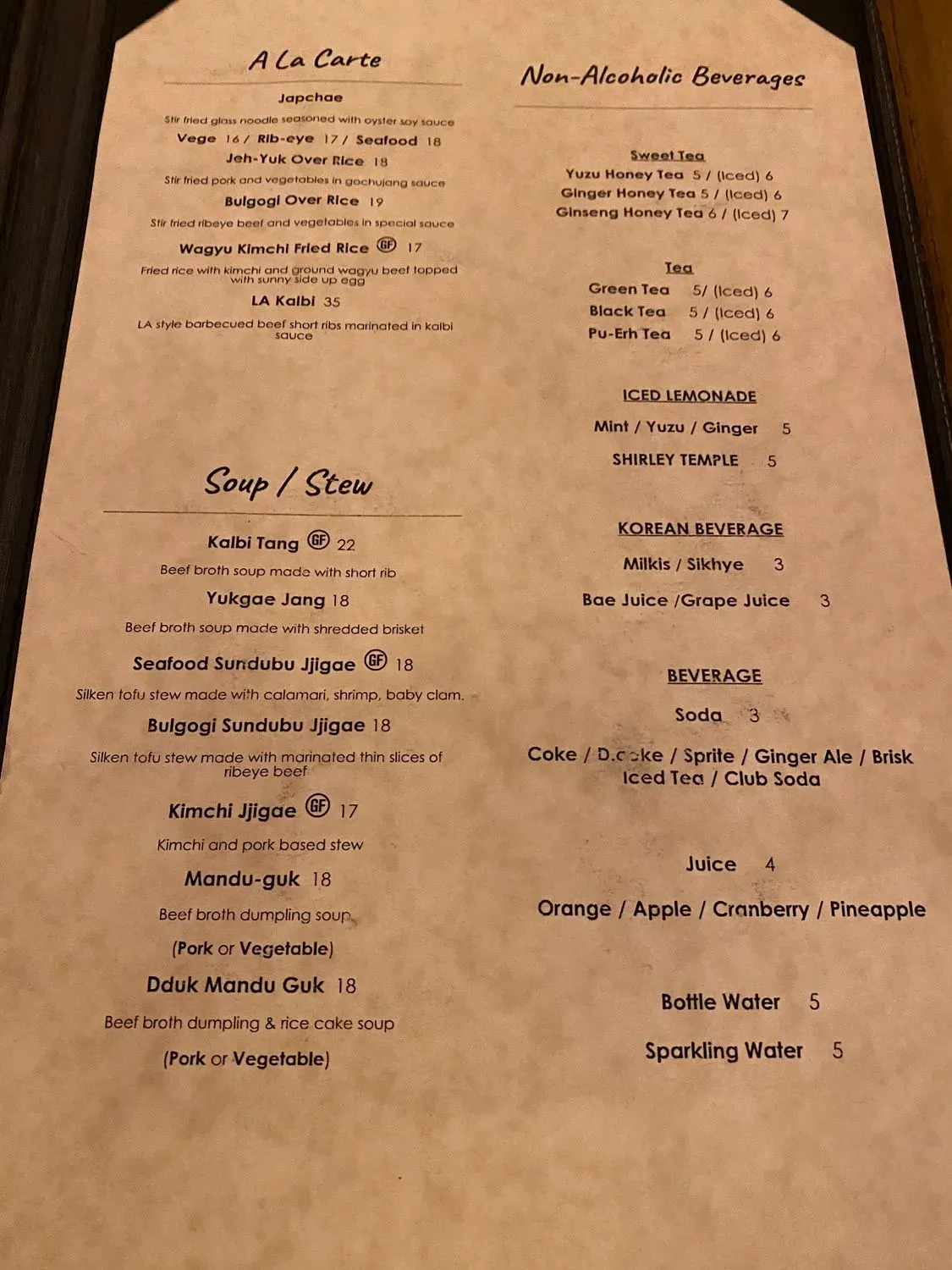 Menu 1