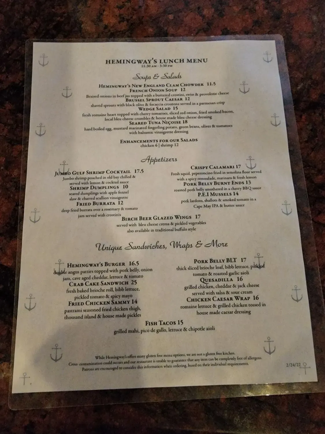 Menu 6