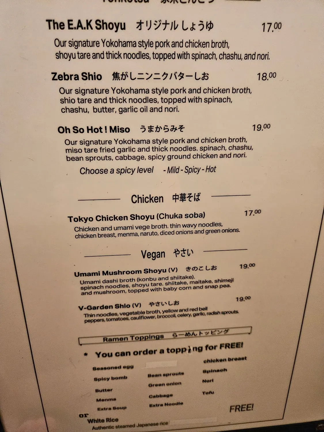 Menu 6