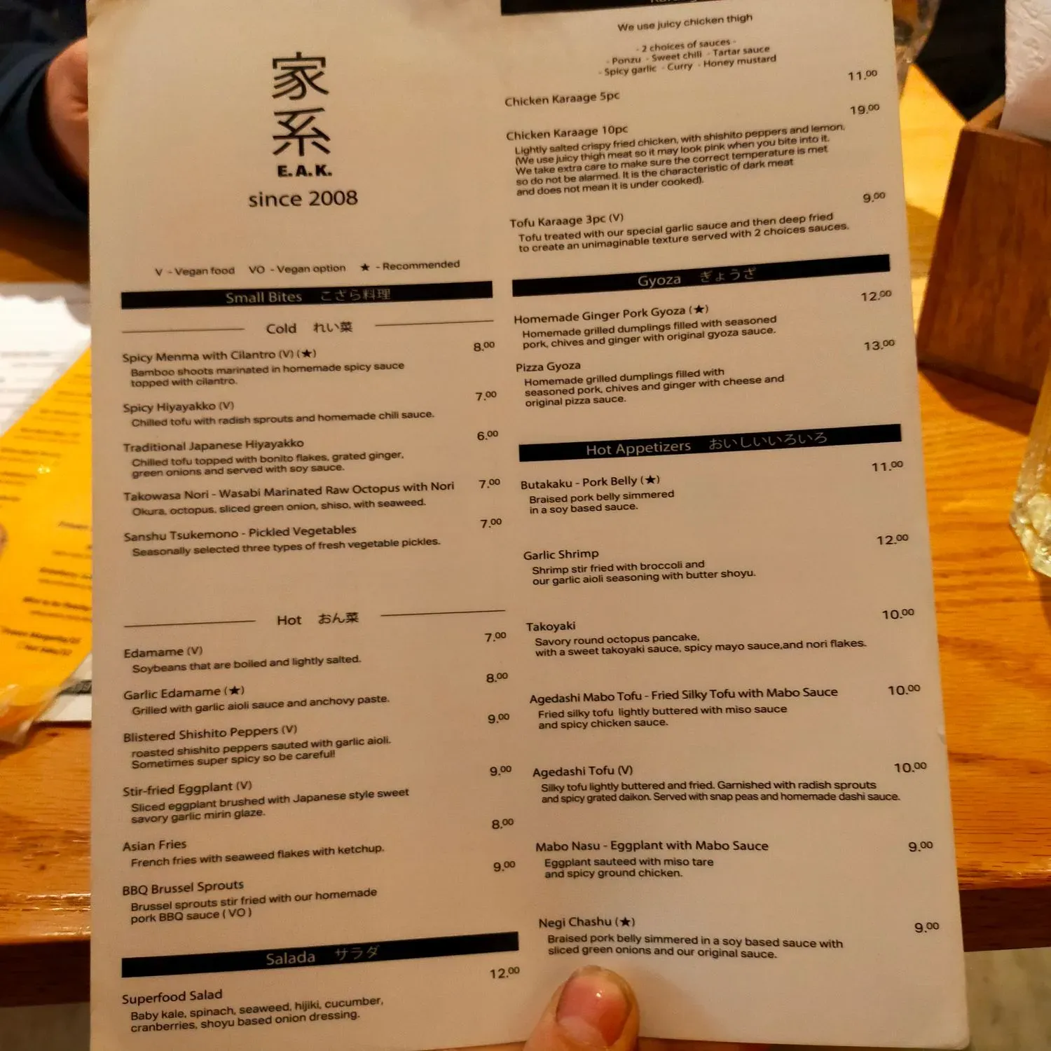 Menu 6