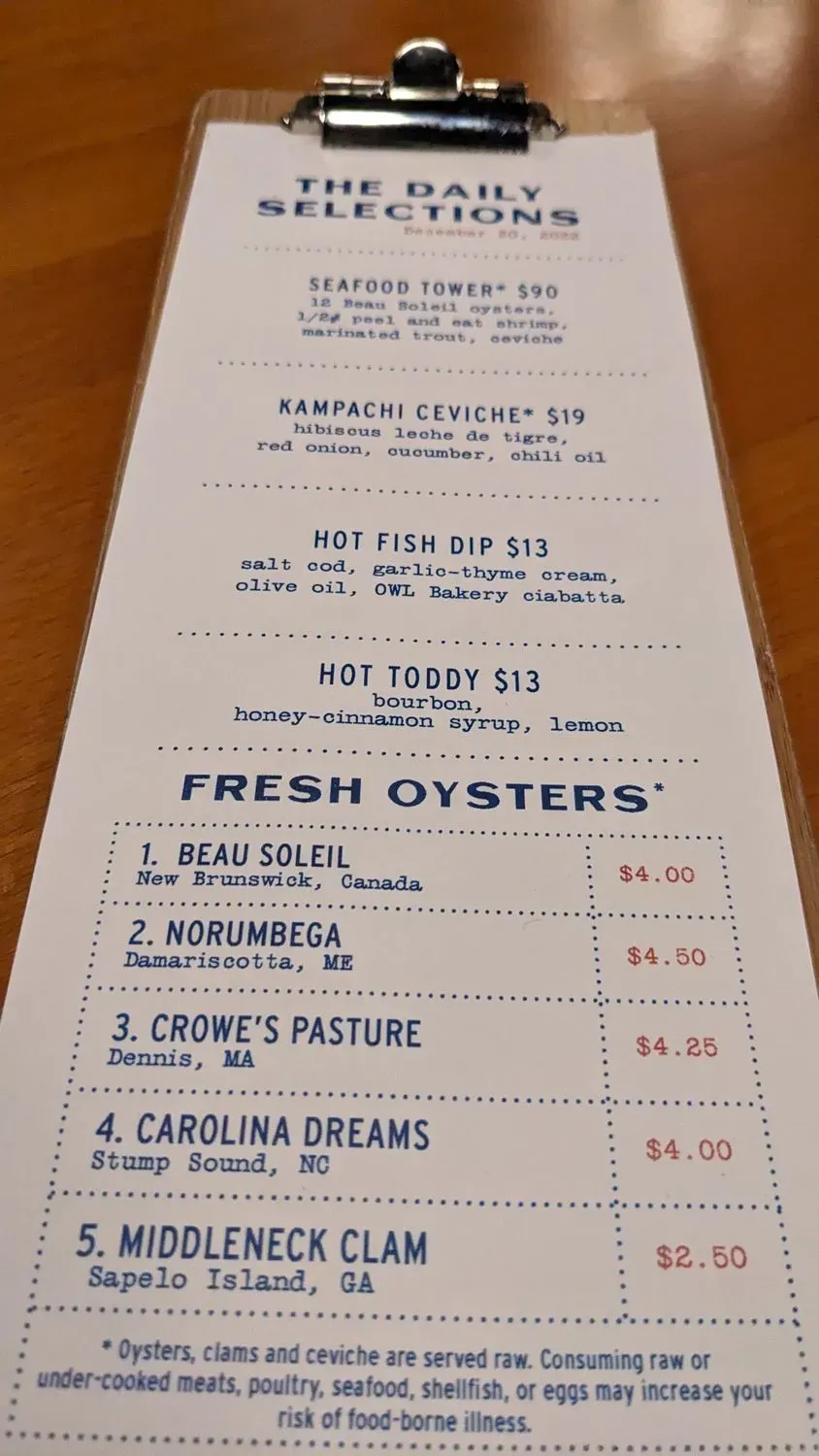 Menu 5