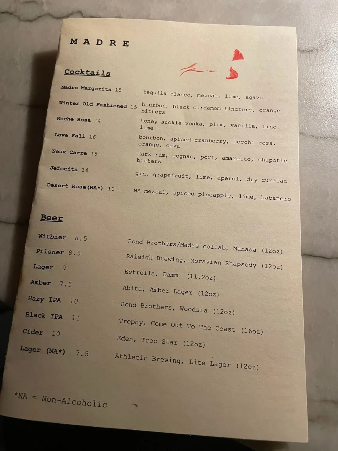 Menu 6