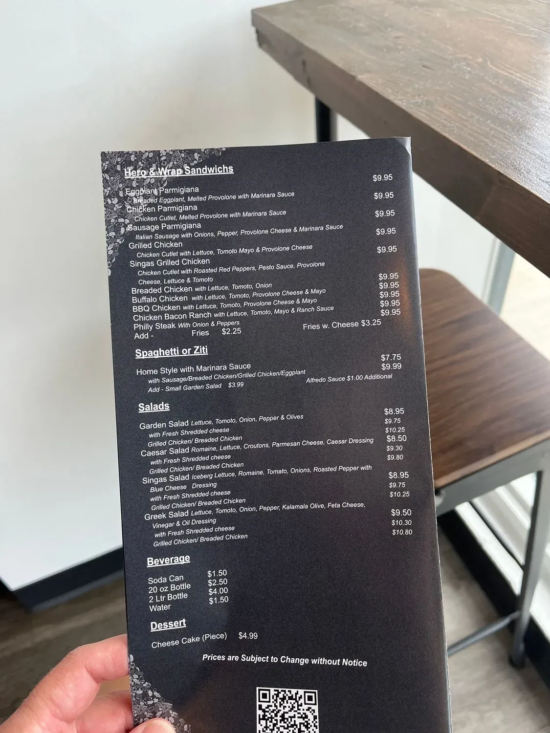 Menu 5