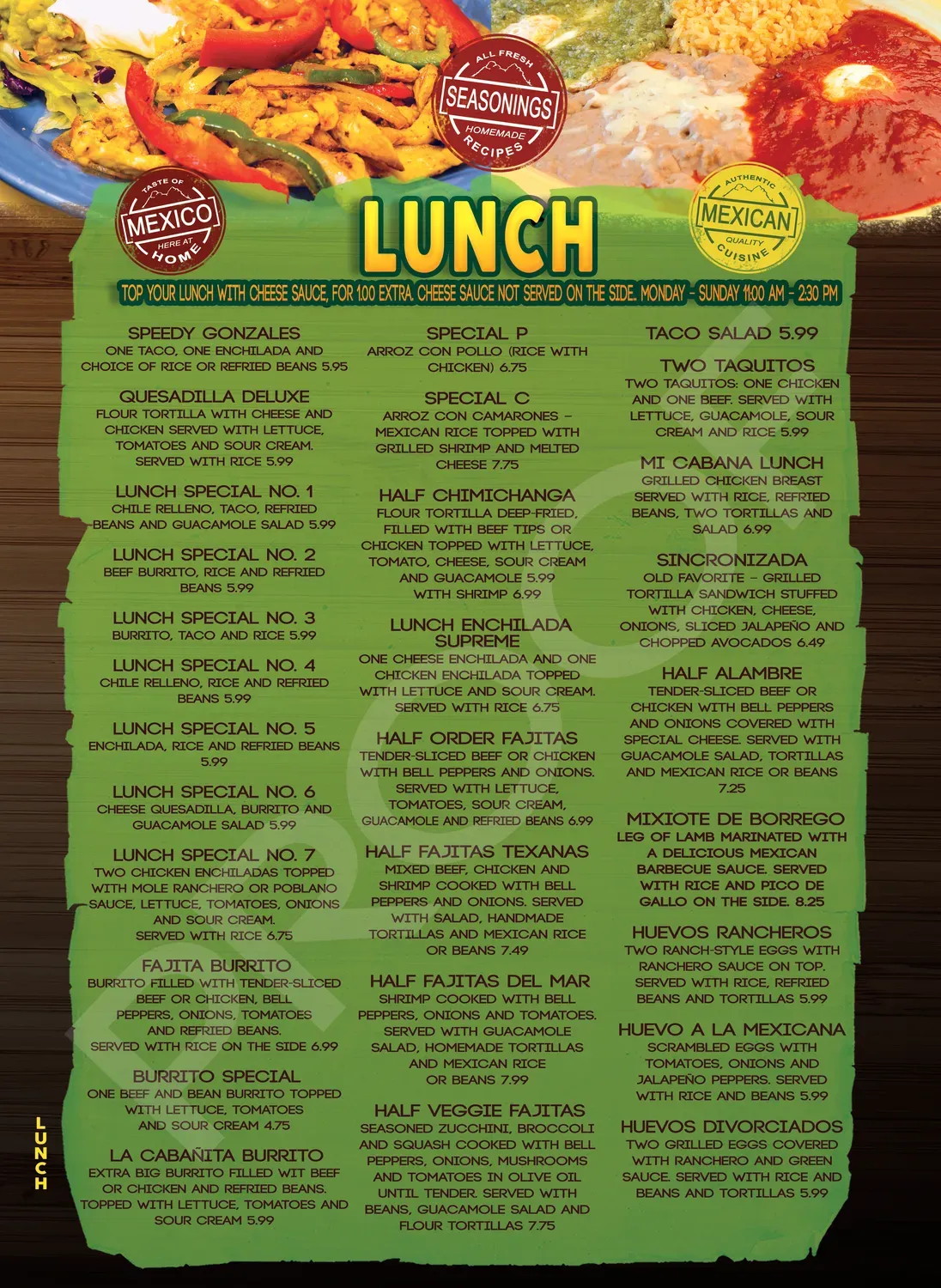 Menu 6