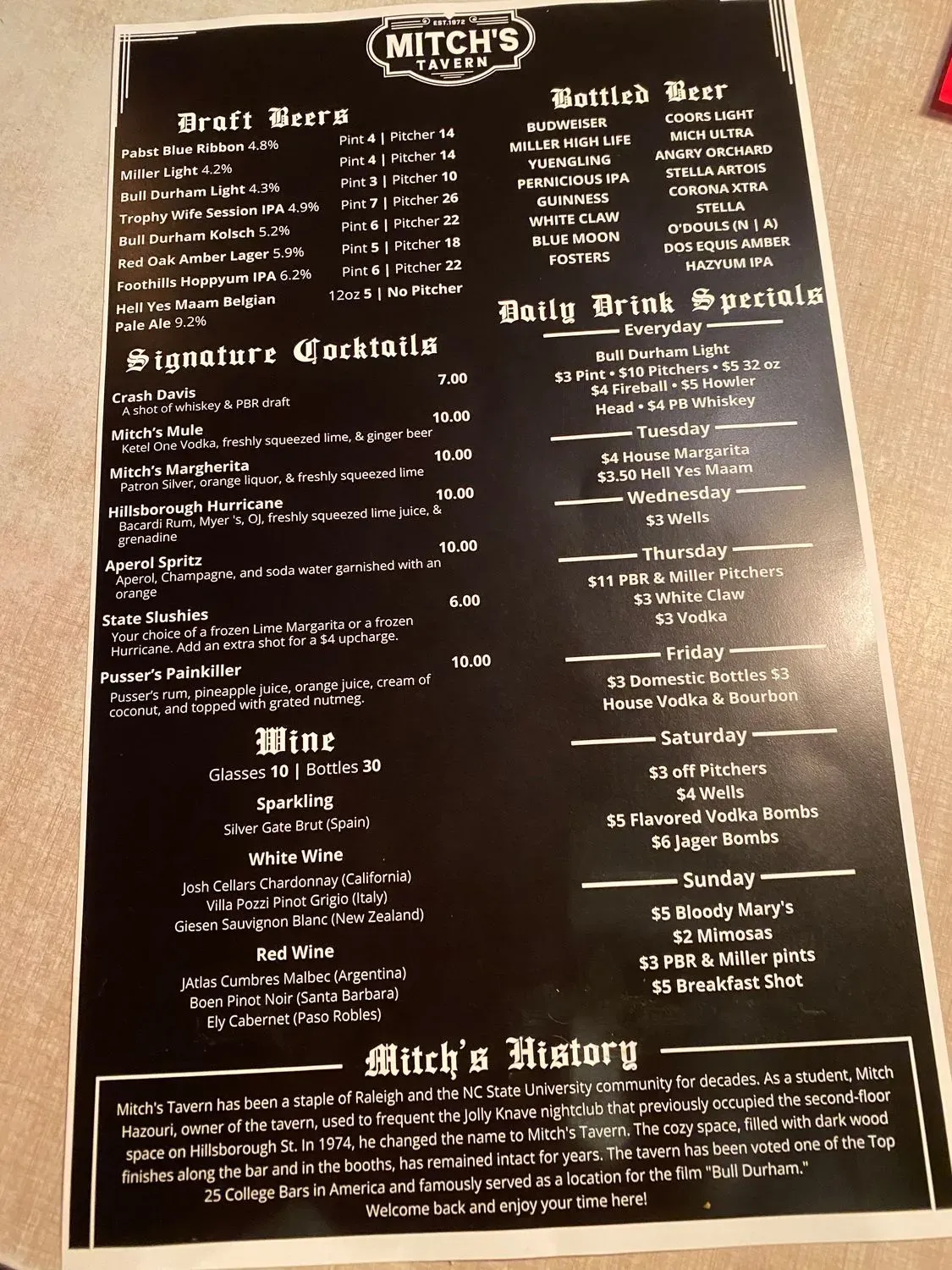 Menu 5