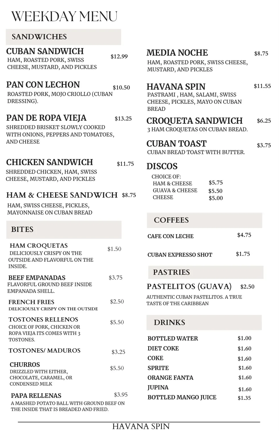 Menu 2