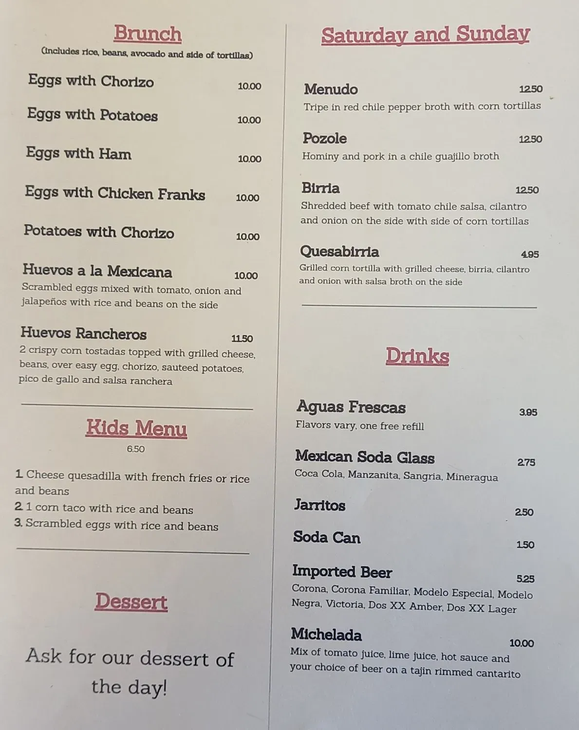 Menu 4