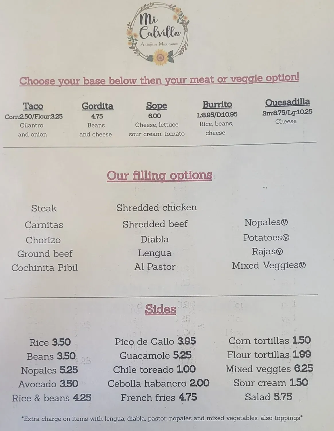 Menu 1