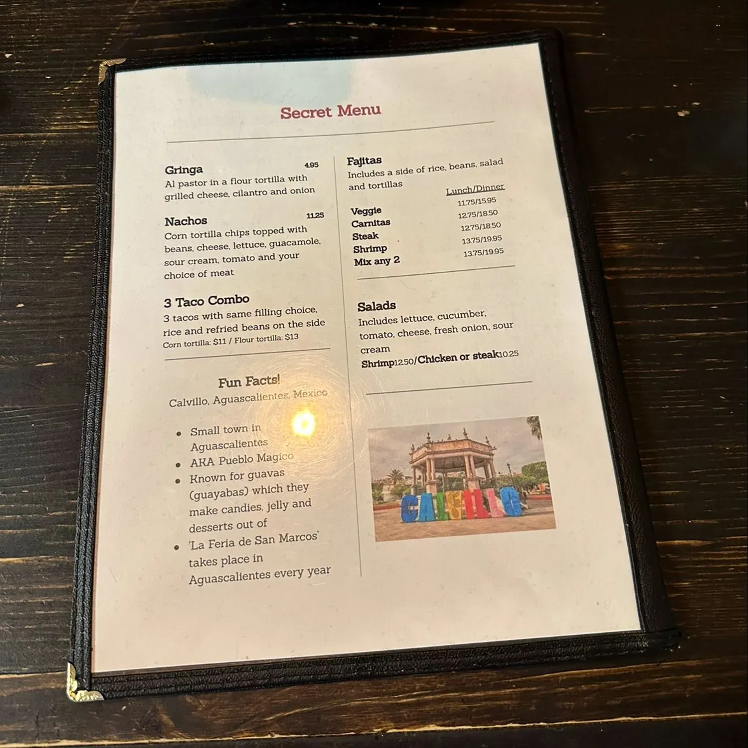 Menu 6