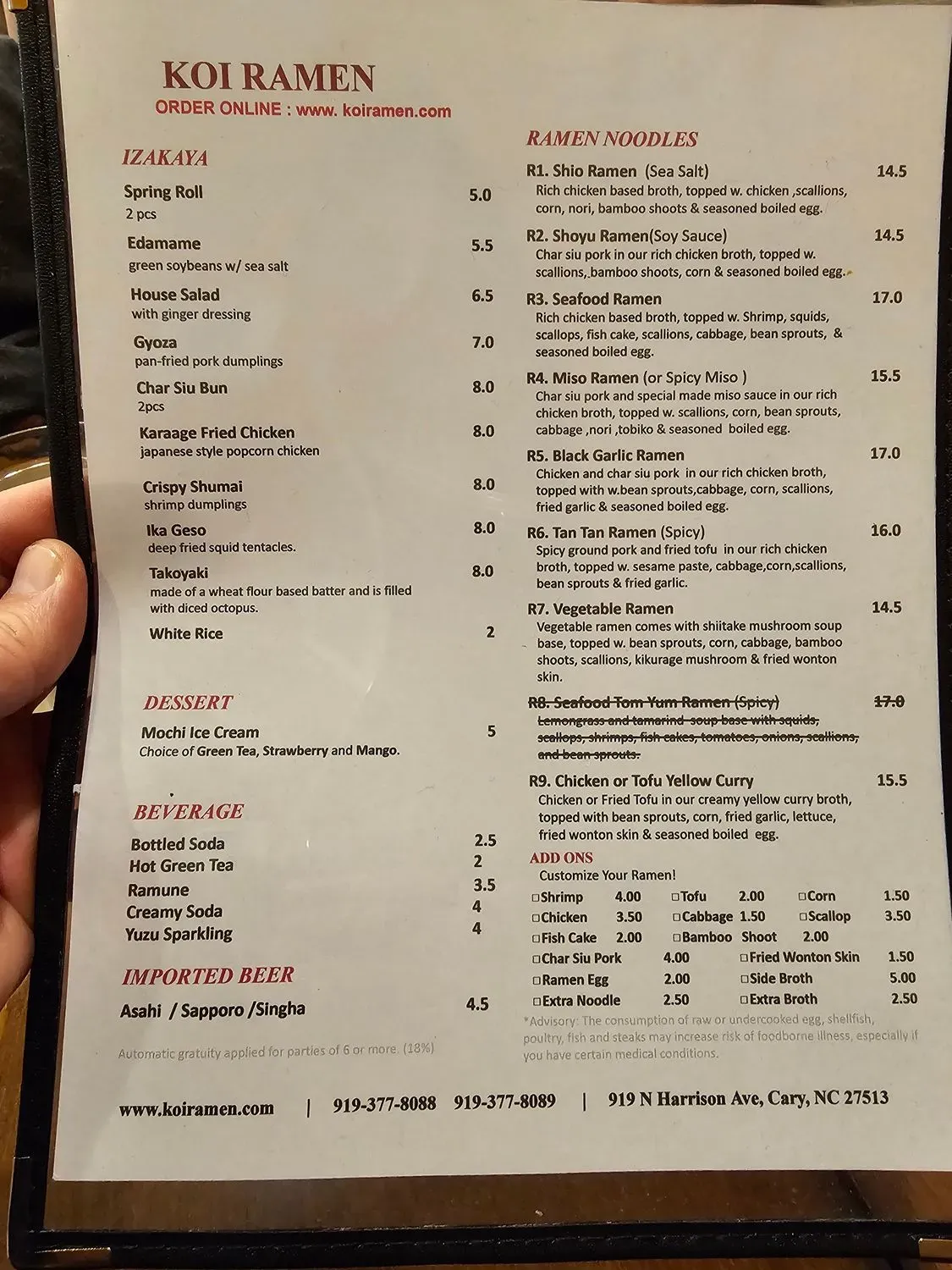 Menu 2