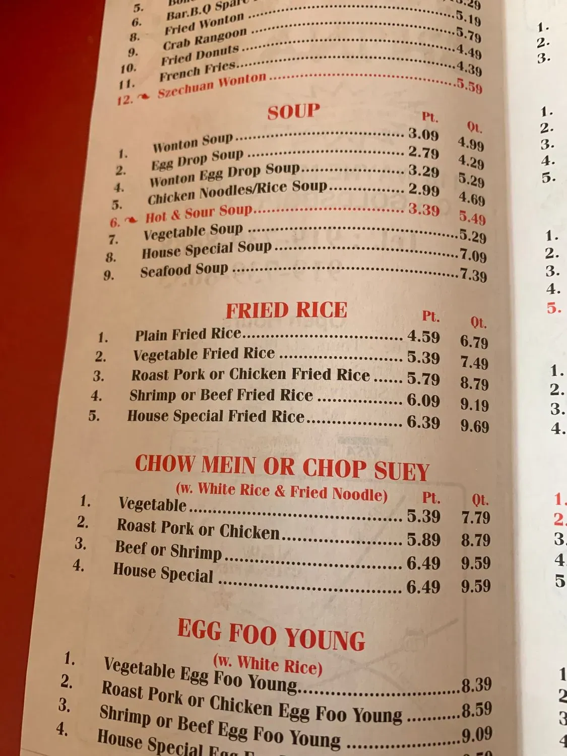 Menu 5