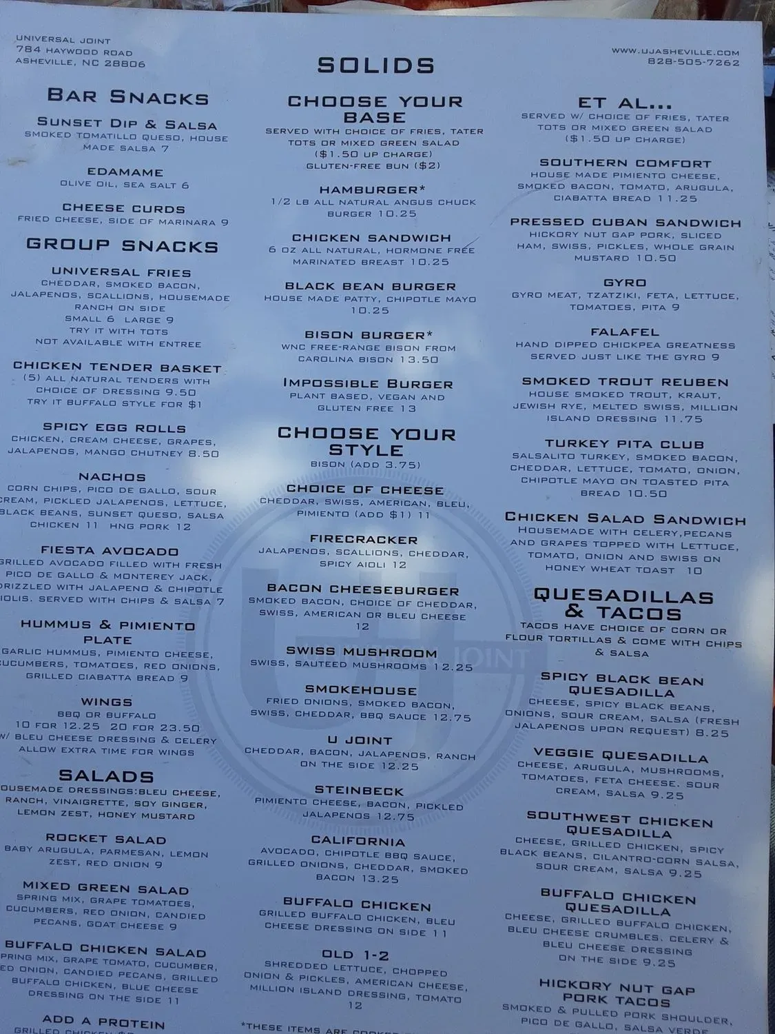 Menu 5