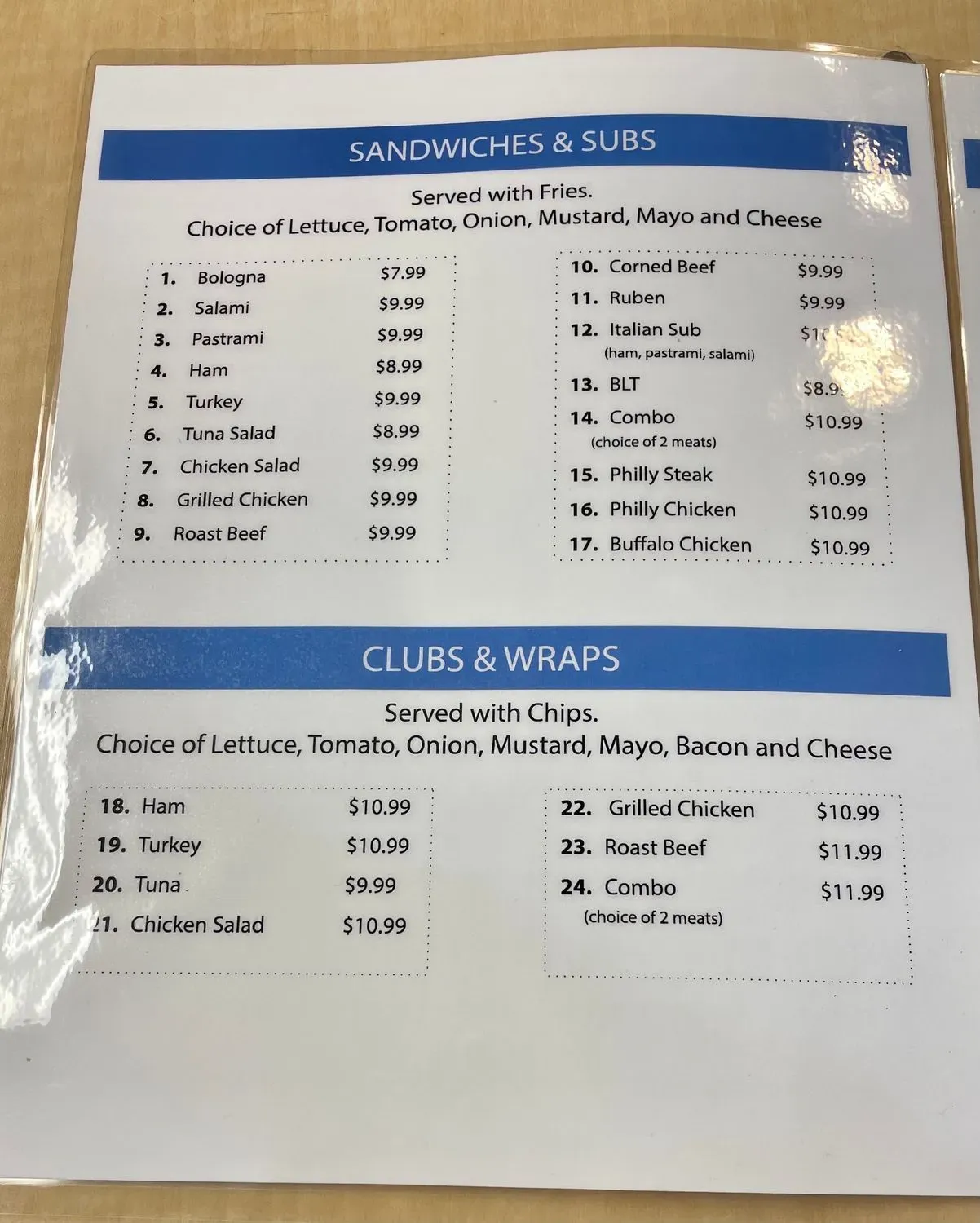 Menu 2