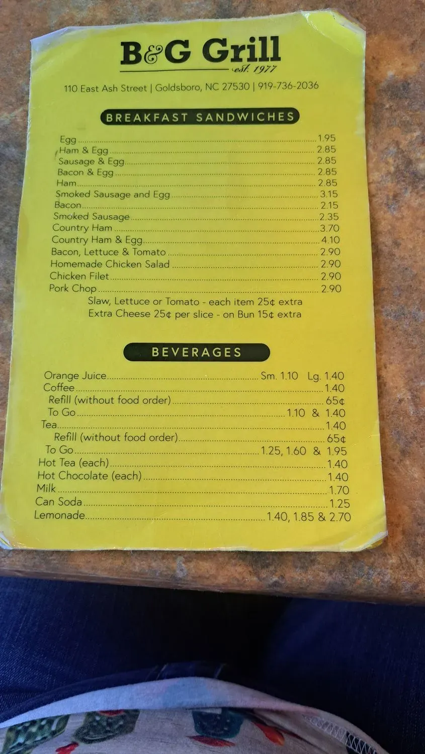 Menu 4