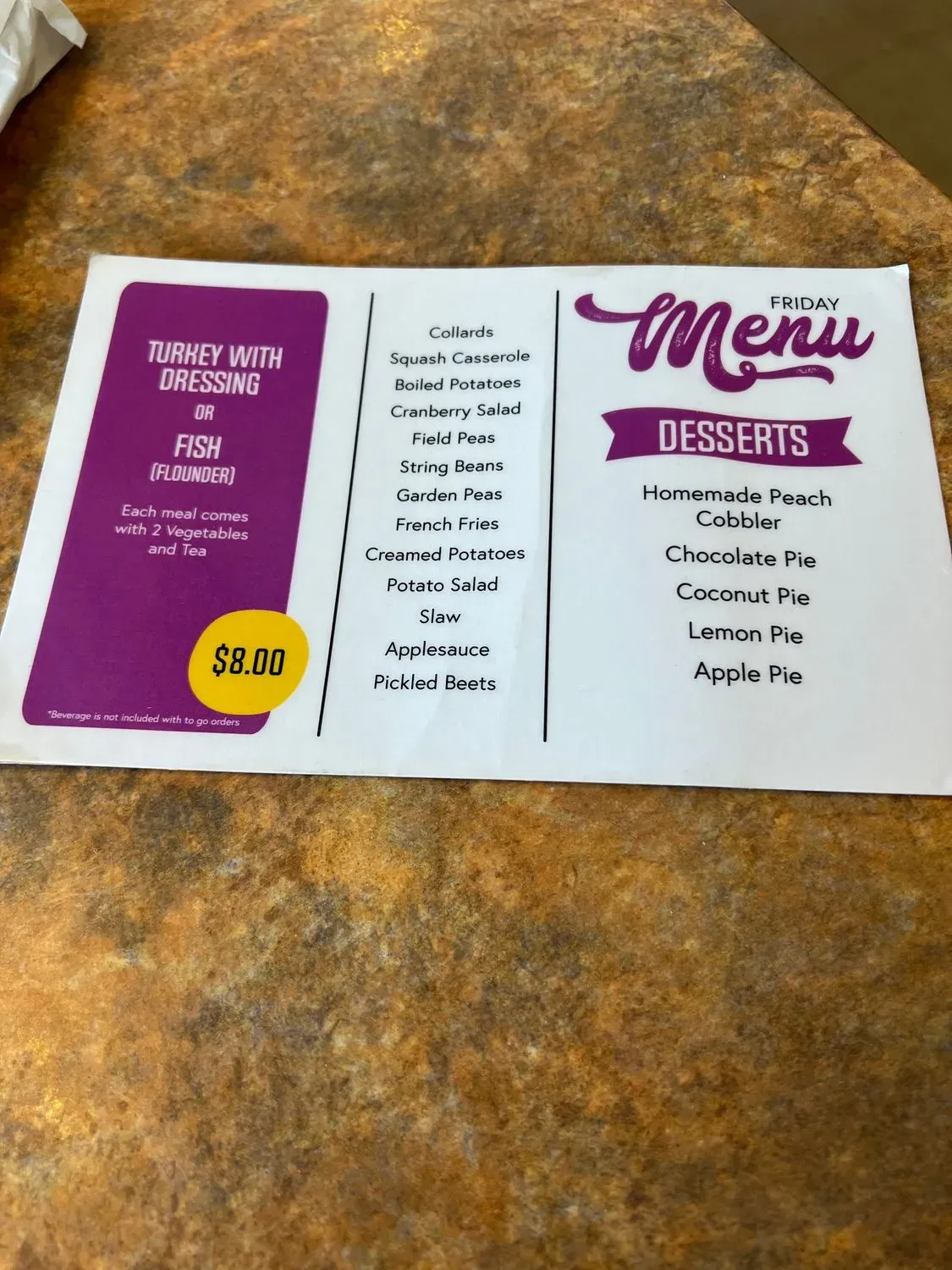 Menu 5