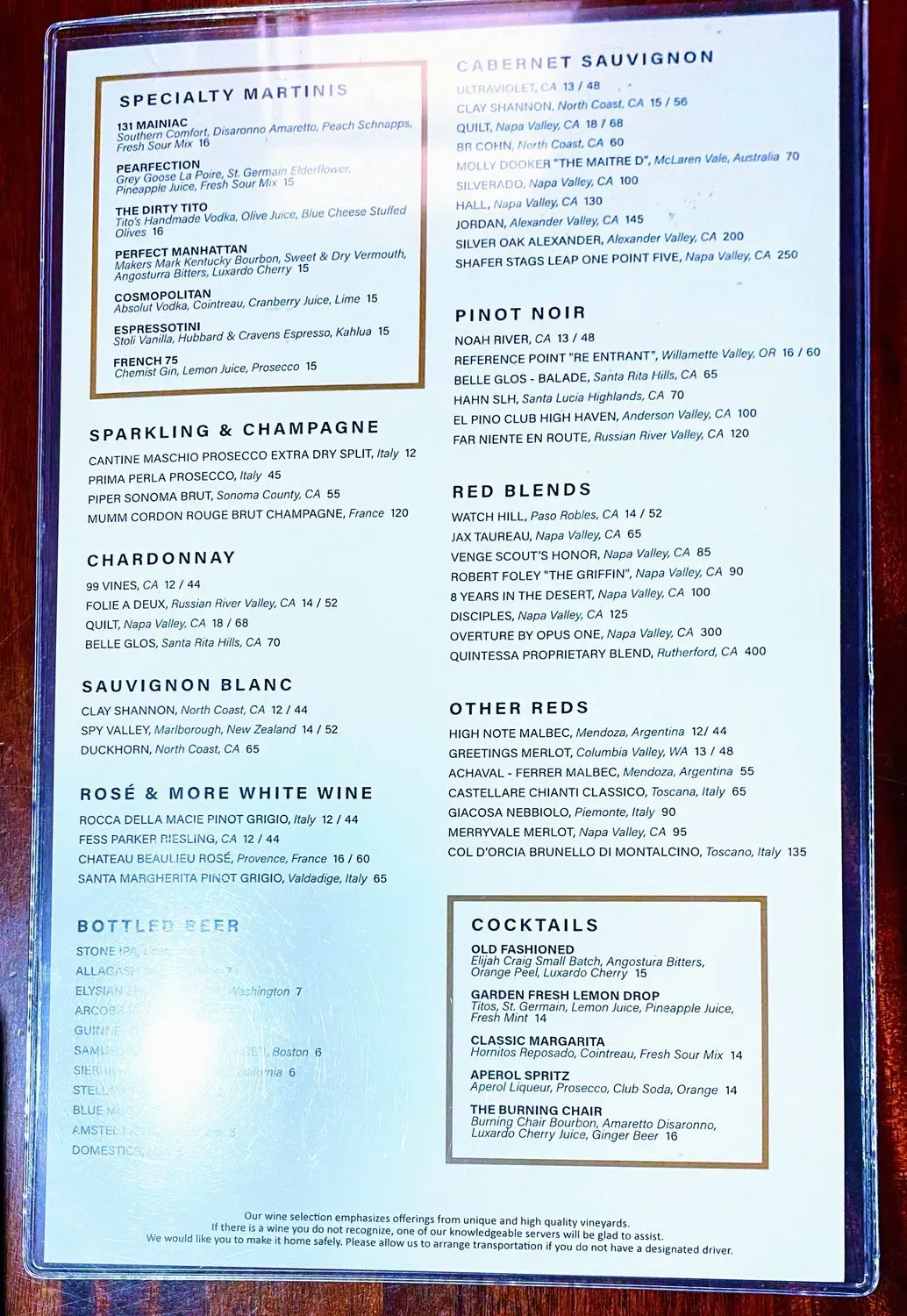 Menu 1