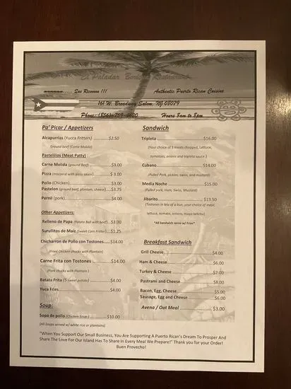 Menu 2