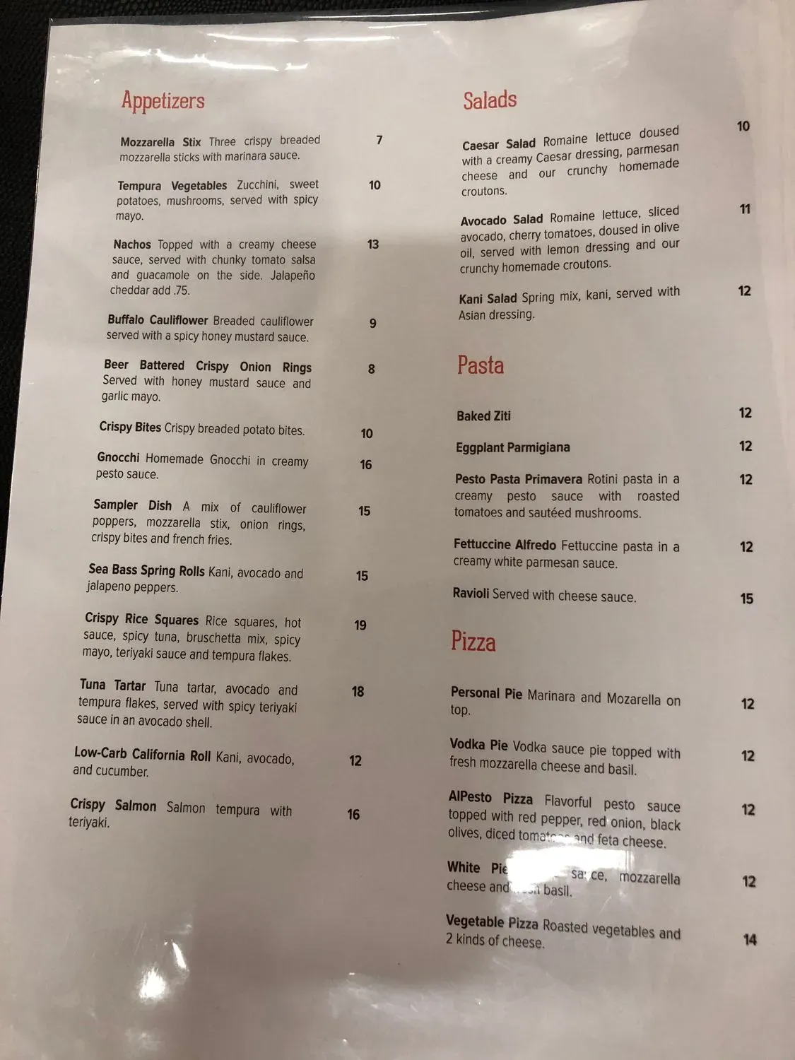 Menu 2