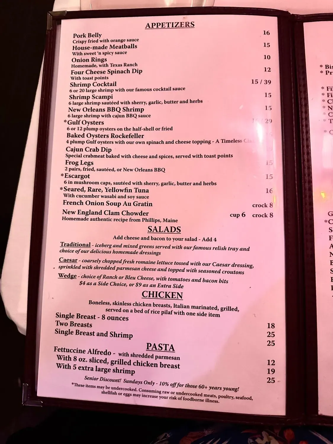 Menu 5