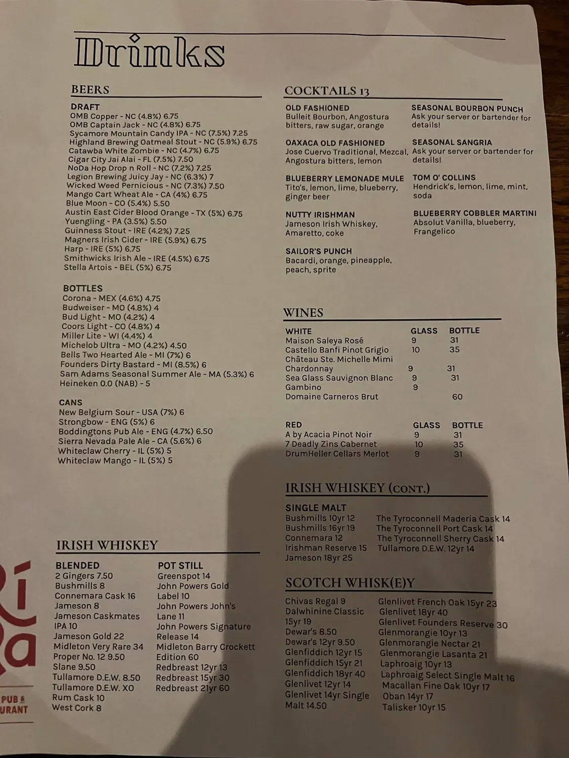 Menu 3