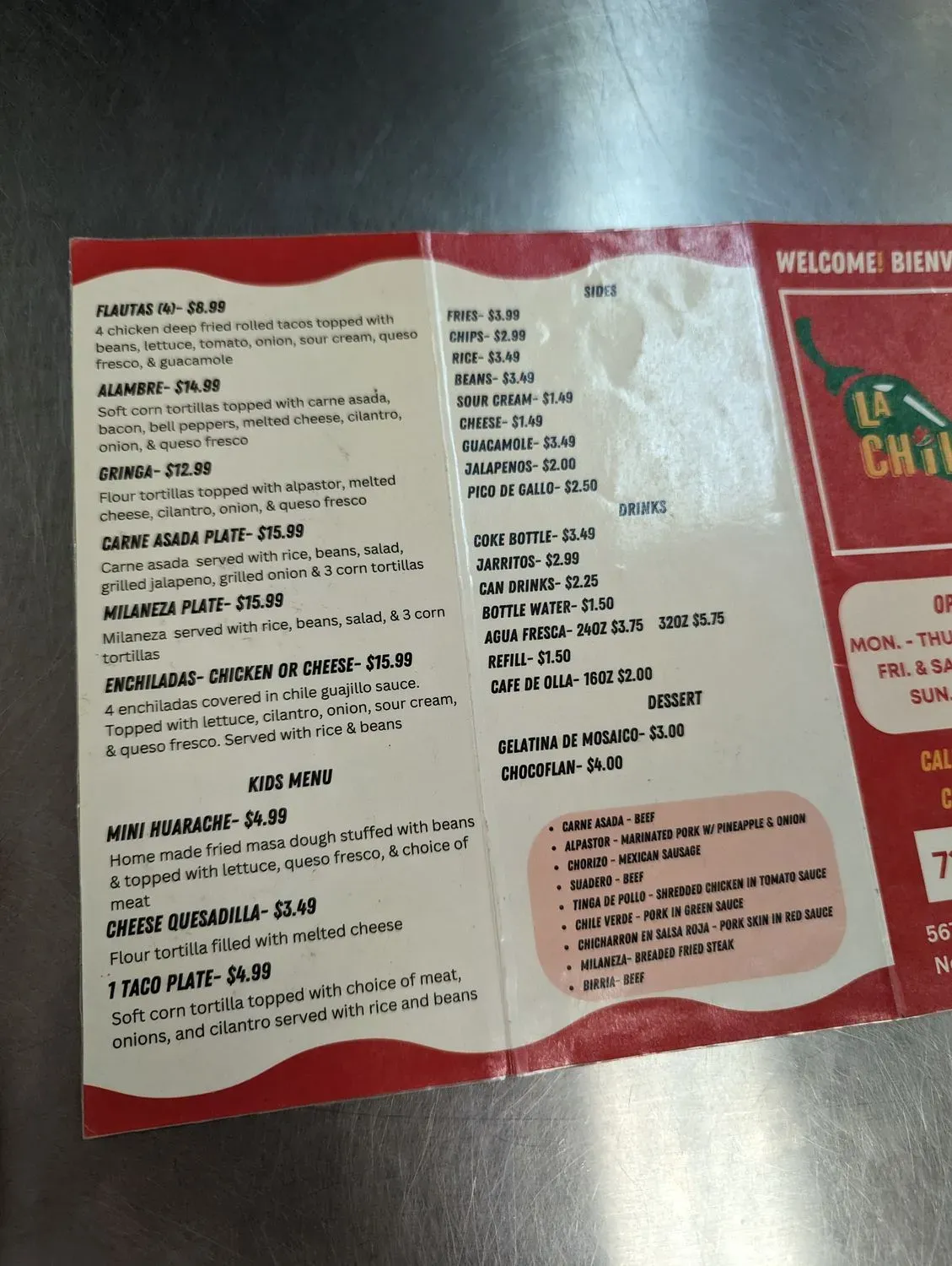 Menu 5