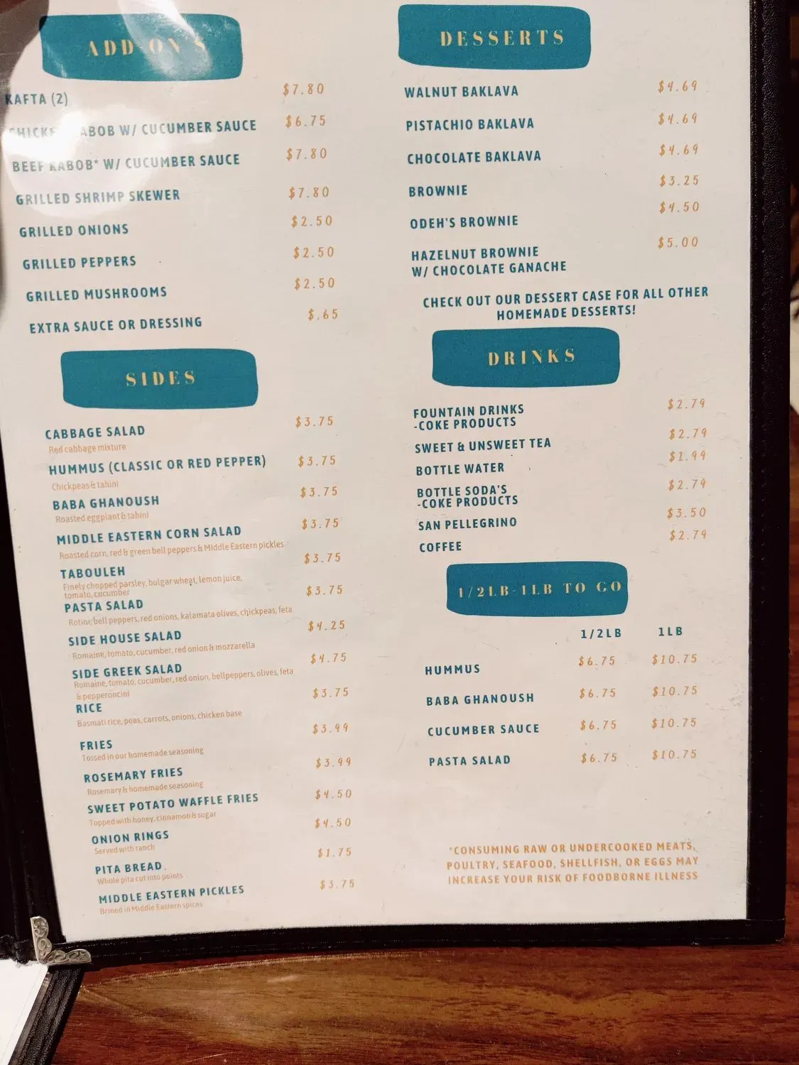 Menu 6