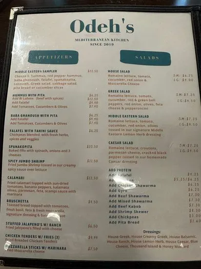 Menu 5