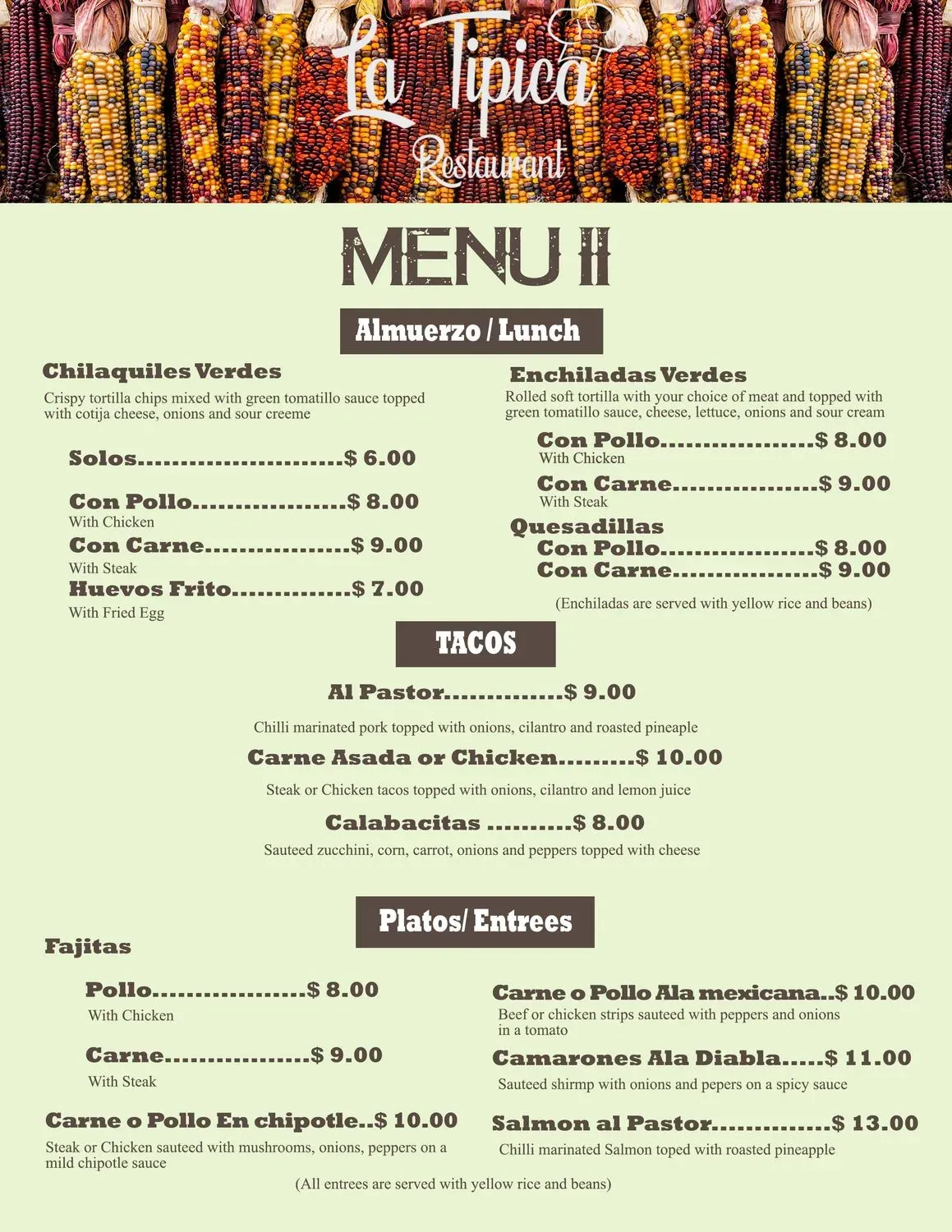 Menu 1