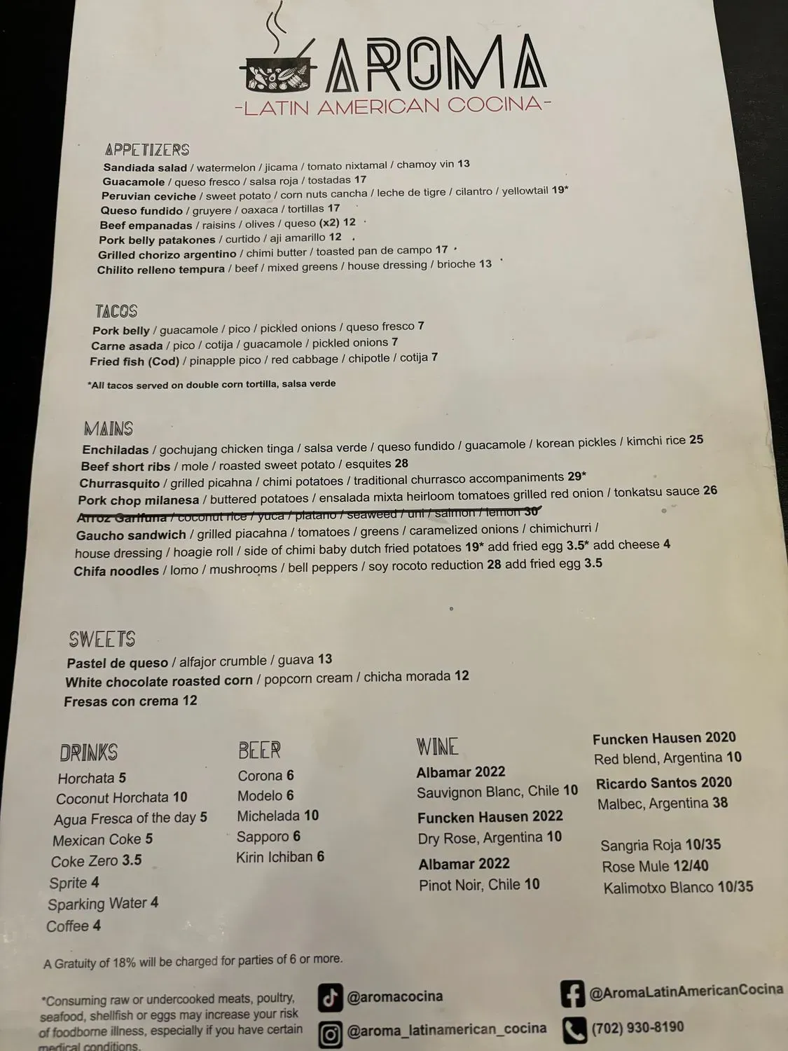 Menu 5