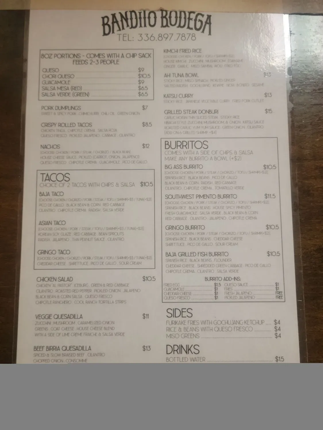 Menu 3