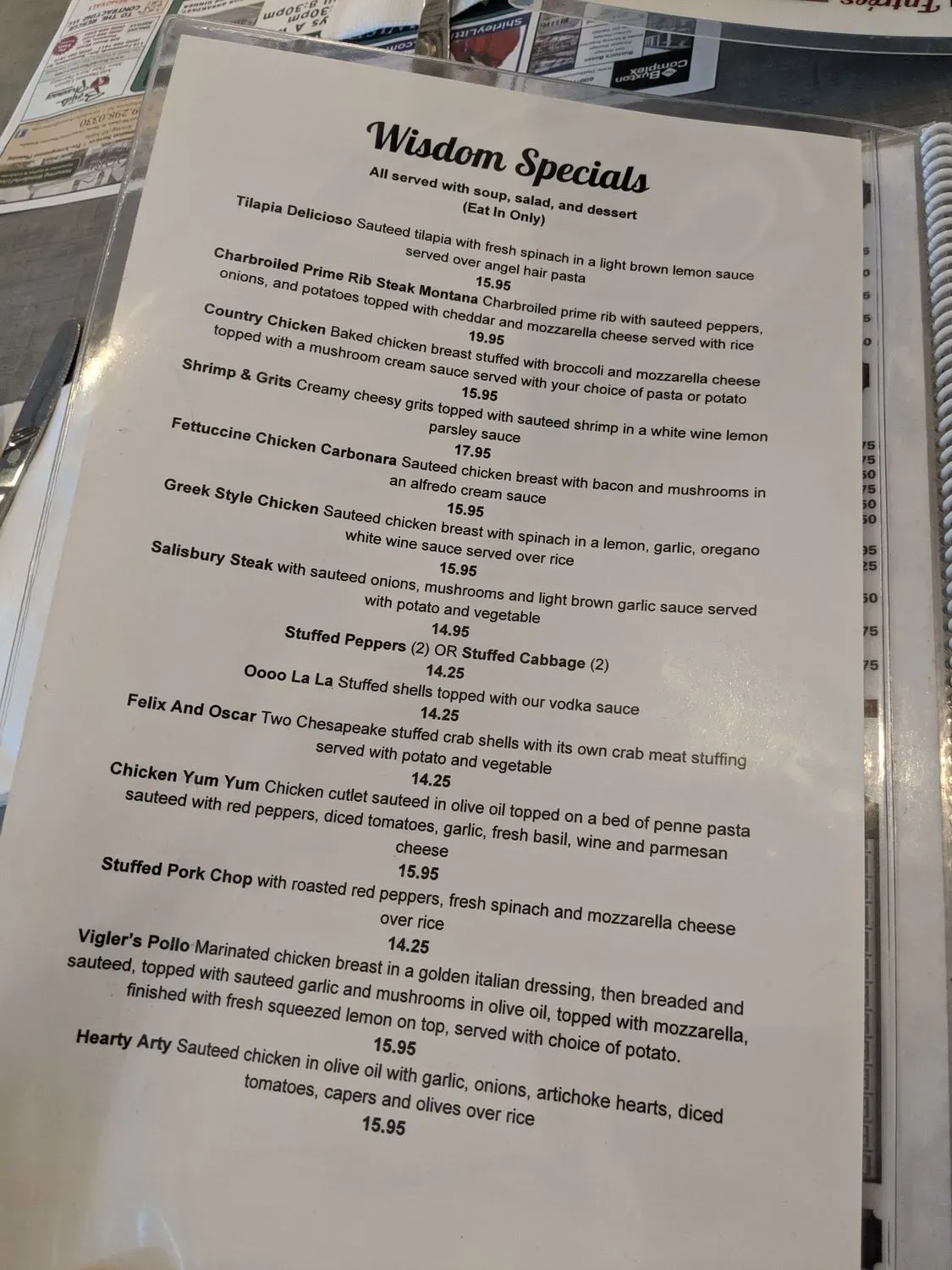 Menu 2