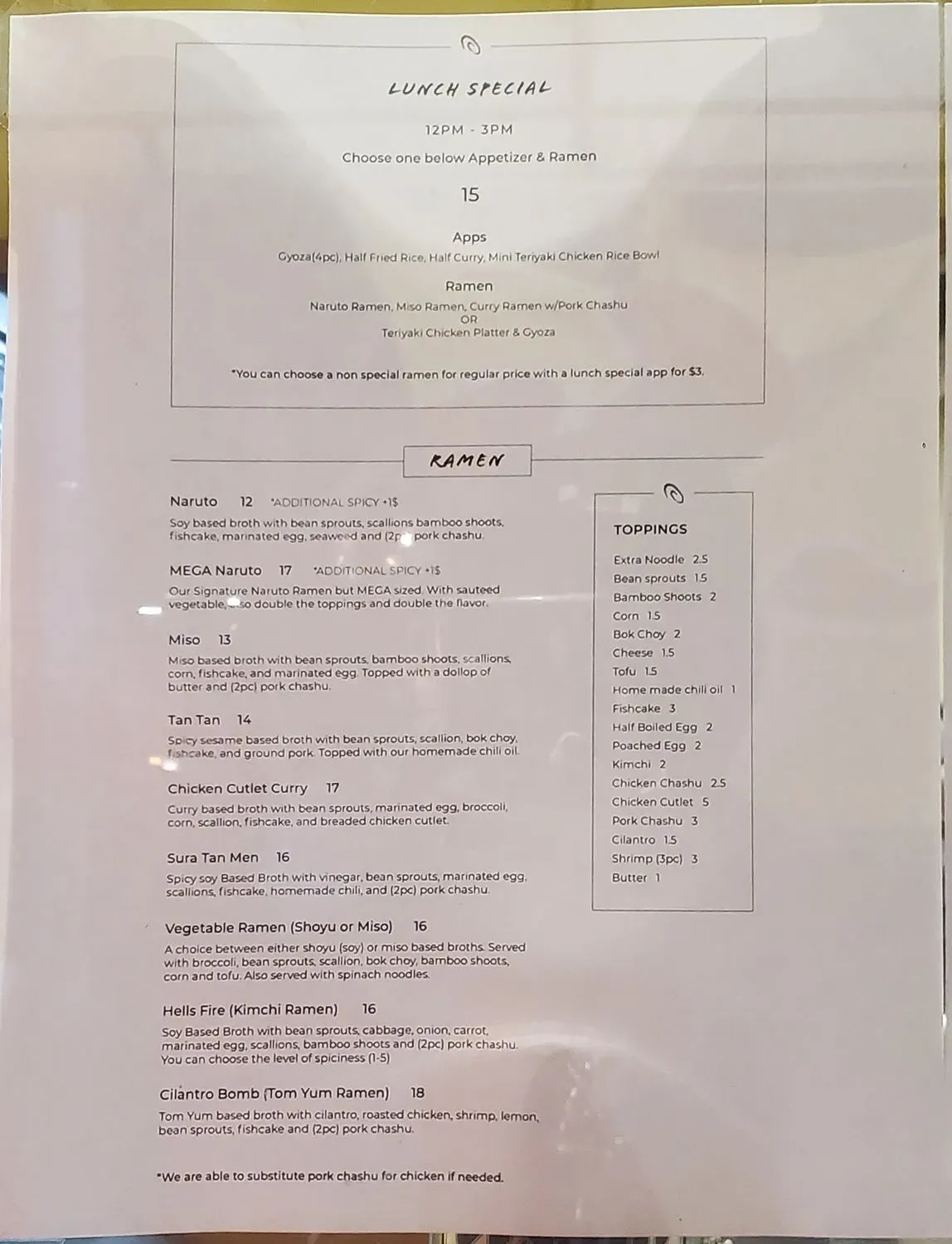 Menu 3