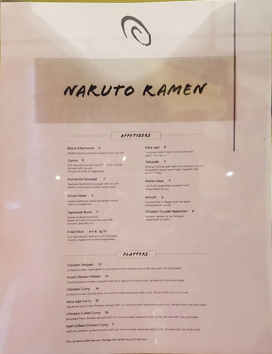 Menu 5