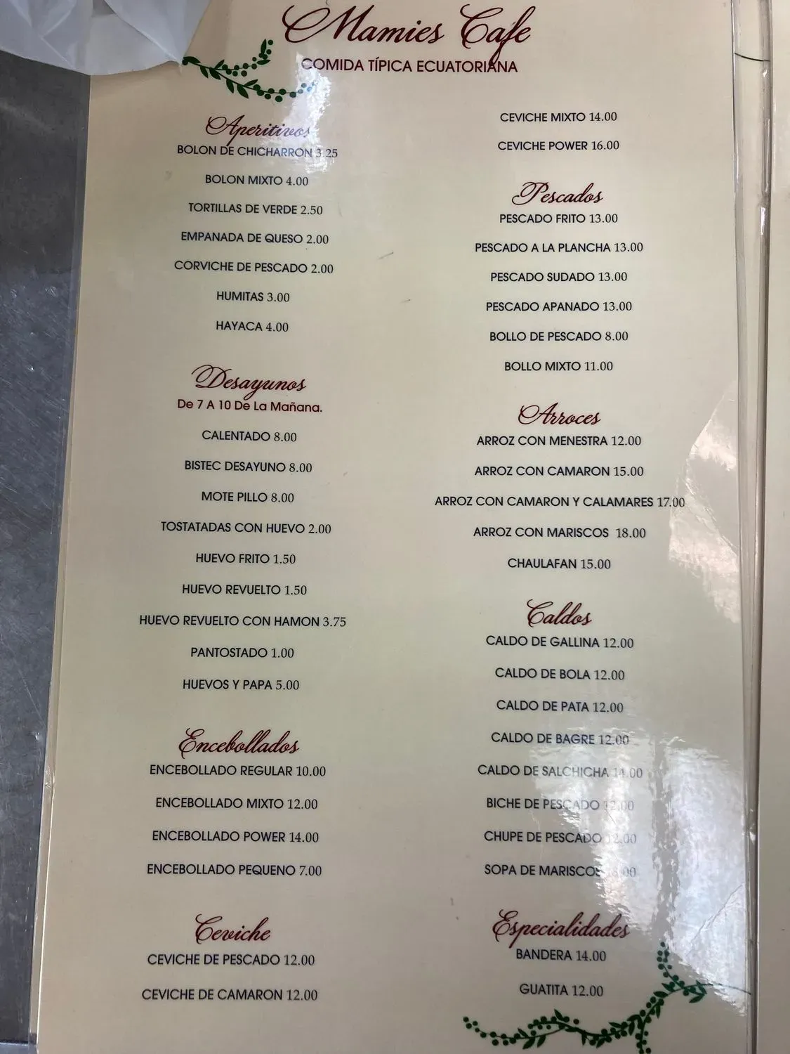 Menu 2