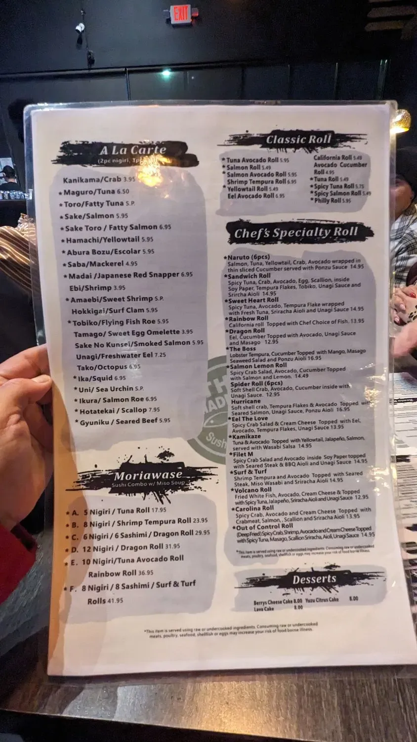 Menu 6