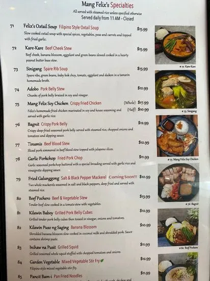 Menu 5