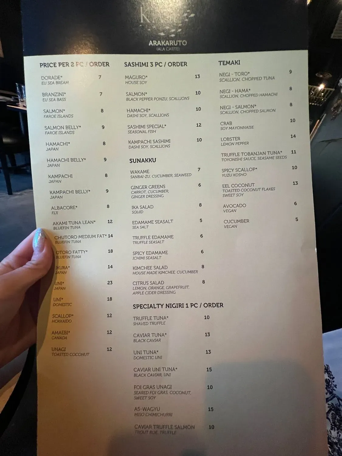 Menu 4