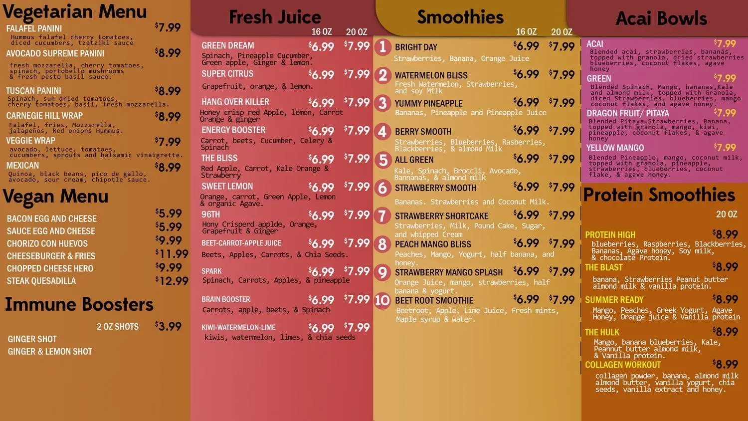 Menu 2