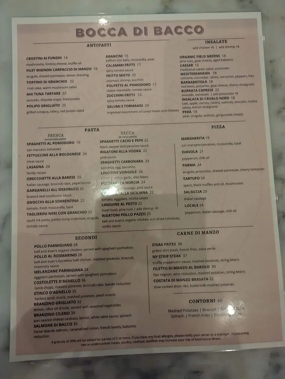 Menu 2