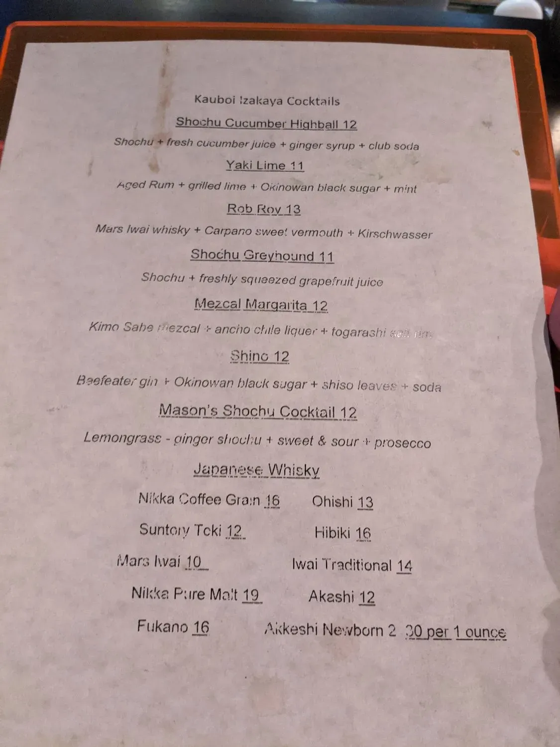 Menu 1