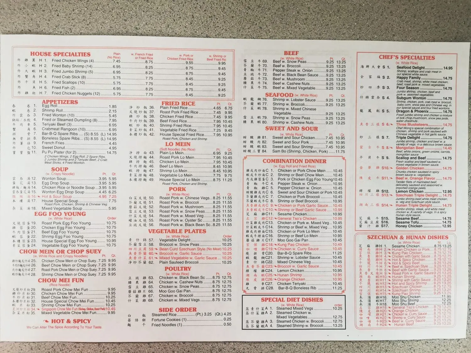 Menu 1