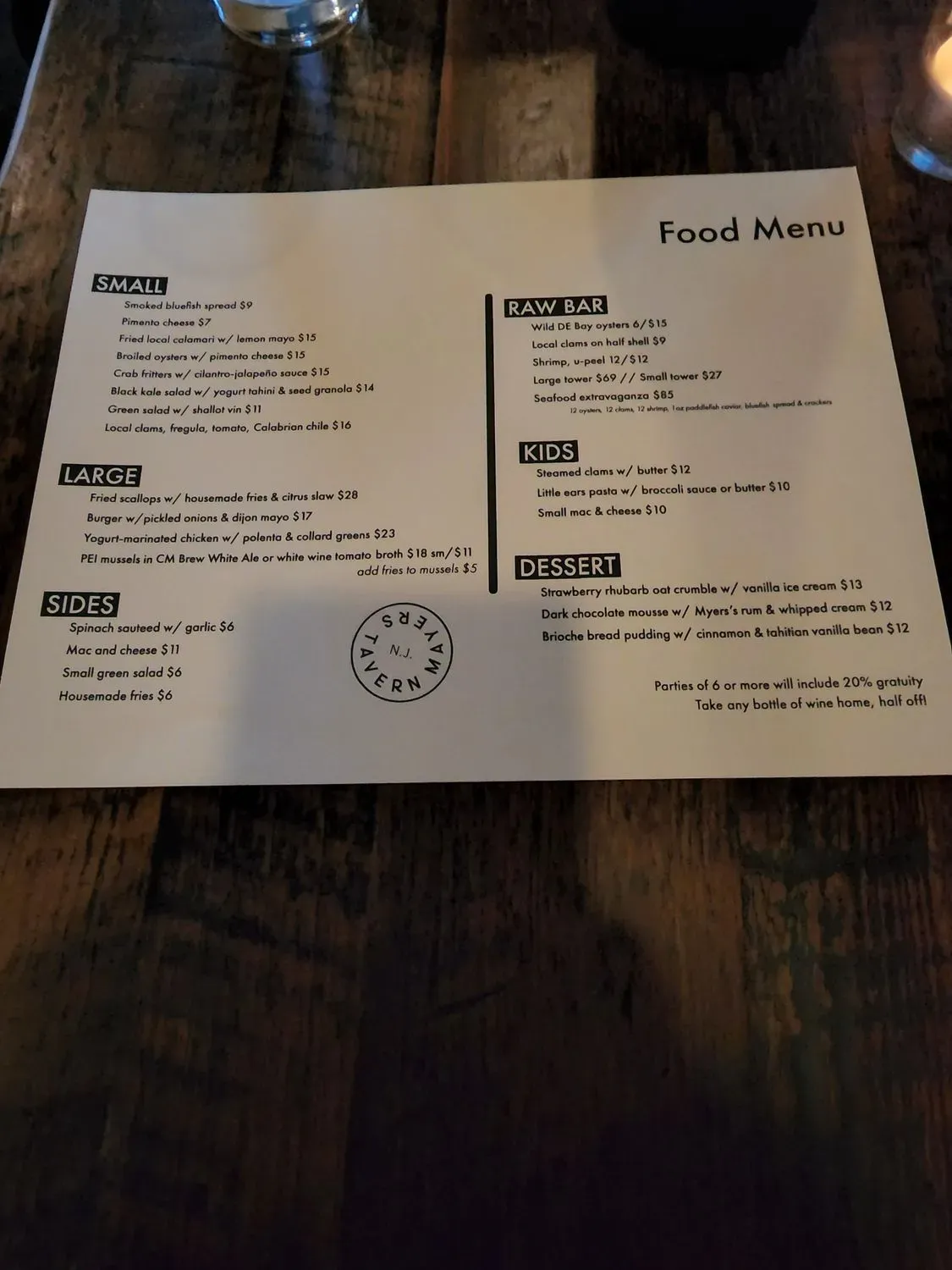 Menu 5