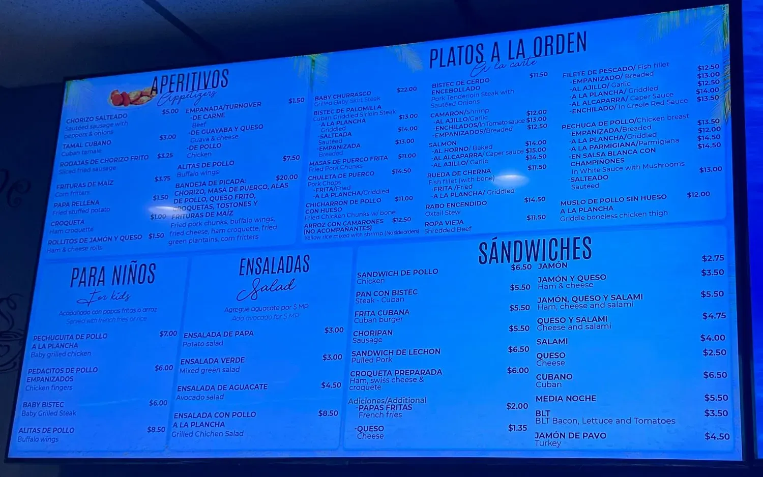 Menu 2