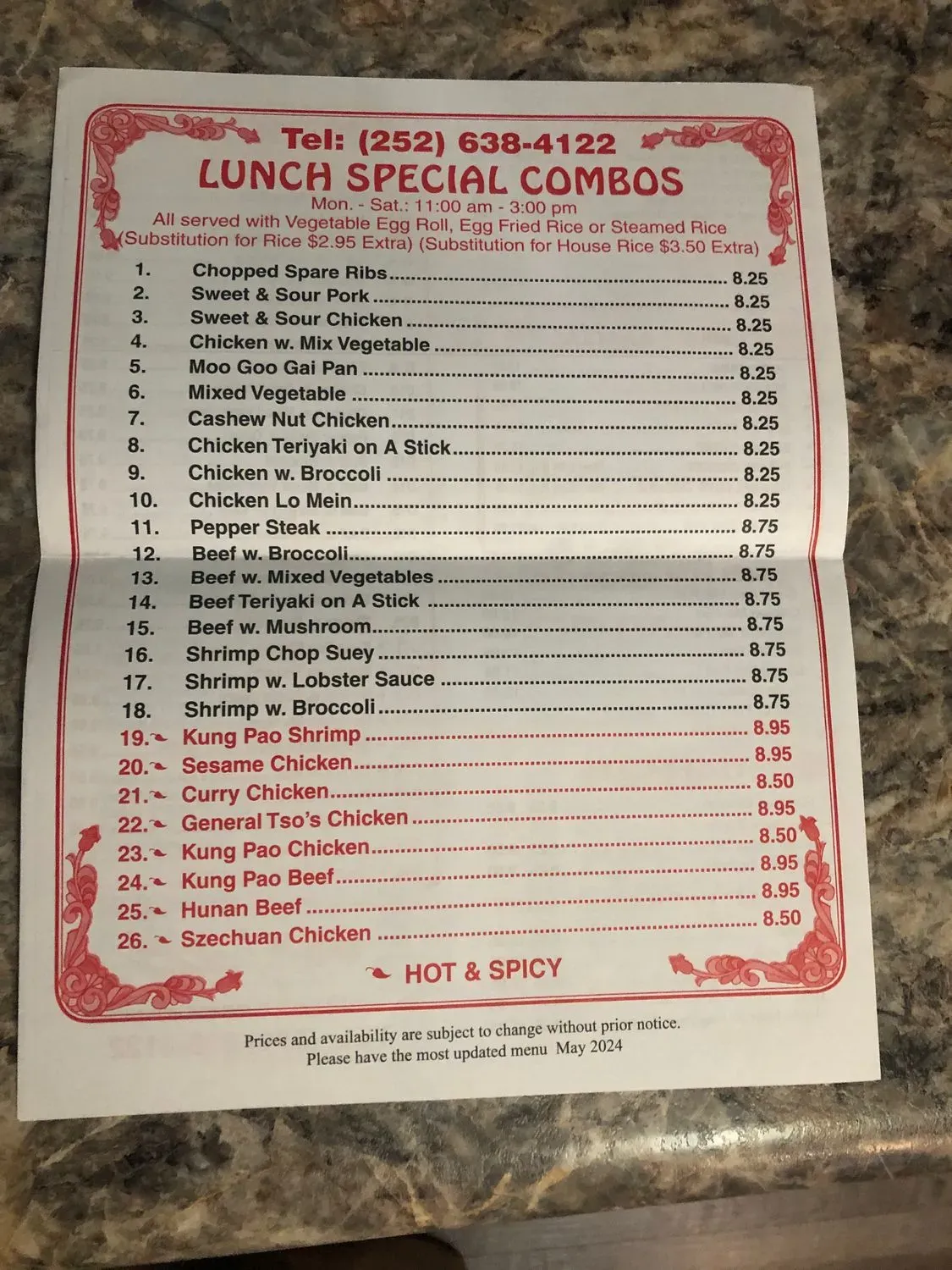 Menu 2