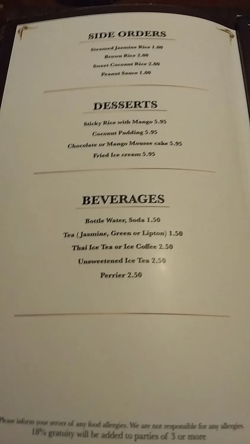 Menu 5