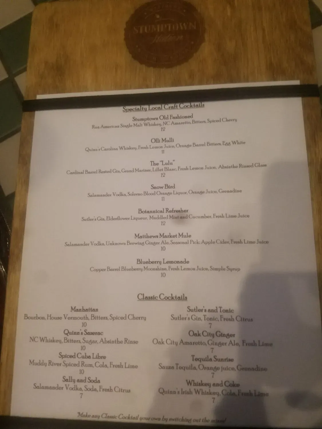 Menu 5