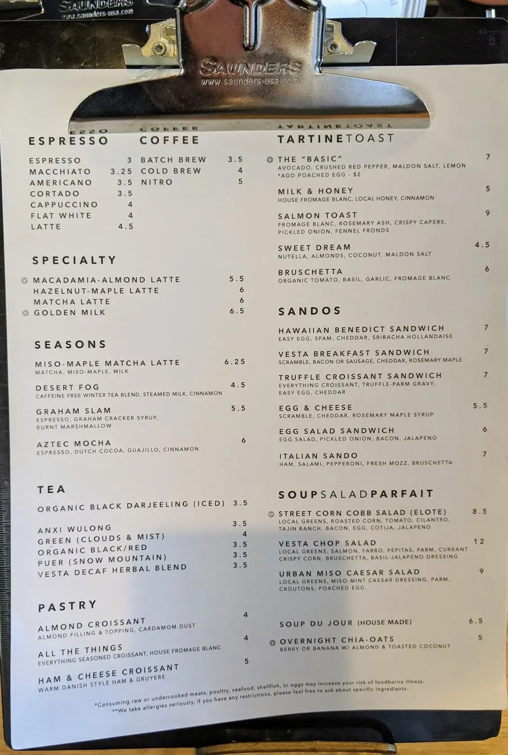 Menu 5